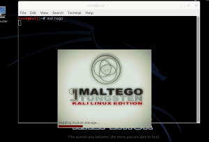 Inicio Maltego en Kali Linux